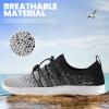 imageSEEKWAY Mens Womens Water Shoes Quick Dry Aqua Shoes Barefoot for Beach Surf Hiking Pool Water Sports1dgrey Black