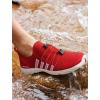 imageSEEKWAY Mens Womens Water Shoes Quick Dry Aqua Shoes Barefoot for Beach Surf Hiking Pool Water Sports1hred White