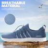 imageSEEKWAY Mens Womens Water Shoes Quick Dry Aqua Shoes Barefoot for Beach Surf Hiking Pool Water Sports1idark Blue