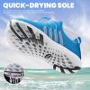 imageSEEKWAY Mens Womens Water Shoes Quick Dry Aqua Shoes Barefoot for Beach Surf Hiking Pool Water Sports1jlight Blue