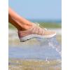 imageSEEKWAY Mens Womens Water Shoes Quick Dry Aqua Shoes Barefoot for Beach Surf Hiking Pool Water Sports1nchampagne