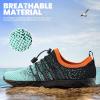 imageSEEKWAY Mens Womens Water Shoes Quick Dry Aqua Shoes Barefoot for Beach Surf Hiking Pool Water Sports1qcyan Black