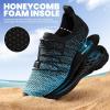 imageSEEKWAY Mens Womens Water Shoes Quick Dry Aqua Shoes Barefoot for Beach Surf Hiking Pool Water Sports1rblue Black