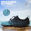 imageSEEKWAY Mens Womens Water Shoes Quick Dry Aqua Shoes Barefoot for Beach Surf Hiking Pool Water Sports1rblue Black