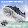 imageSEEKWAY Mens Womens Water Shoes Quick Dry Aqua Shoes Barefoot for Beach Surf Hiking Pool Water Sports1sthree Colour