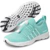 imageSEEKWAY Mens Womens Water Shoes Quick Dry Aqua Shoes Barefoot for Beach Surf Hiking Pool Water Sports1opink Cyan