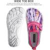 imageSEEKWAY Barefoot Water Shoes for Kids  Wide Toe Box and QuickDry Sand Shoes Toddler for Hiking Swim Beach Pool Kayak Sport Accessories Camping Essentials MustHaves for Boys Girls Sizes2bwhite Pink