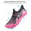 imageSEEKWAY Barefoot Water Shoes for Kids  Wide Toe Box and QuickDry Sand Shoes Toddler for Hiking Swim Beach Pool Kayak Sport Accessories Camping Essentials MustHaves for Boys Girls Sizes1bblack Pink