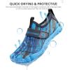 imageSEEKWAY Barefoot Water Shoes for Kids  Wide Toe Box and QuickDry Sand Shoes Toddler for Hiking Swim Beach Pool Kayak Sport Accessories Camping Essentials MustHaves for Boys Girls Sizes2ddark Blue