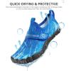 imageSEEKWAY Barefoot Water Shoes for Kids  Wide Toe Box and QuickDry Sand Shoes Toddler for Hiking Swim Beach Pool Kayak Sport Accessories Camping Essentials MustHaves for Boys Girls Sizes2anavy Blue