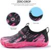 imageSEEKWAY Barefoot Water Shoes for Kids  Wide Toe Box and QuickDry Sand Shoes Toddler for Hiking Swim Beach Pool Kayak Sport Accessories Camping Essentials MustHaves for Boys Girls Sizes1bblack Pink