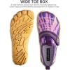 imageSEEKWAY Barefoot Water Shoes for Kids  Wide Toe Box and QuickDry Sand Shoes Toddler for Hiking Swim Beach Pool Kayak Sport Accessories Camping Essentials MustHaves for Boys Girls Sizes2eyellow Purple