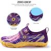 imageSEEKWAY Barefoot Water Shoes for Kids  Wide Toe Box and QuickDry Sand Shoes Toddler for Hiking Swim Beach Pool Kayak Sport Accessories Camping Essentials MustHaves for Boys Girls Sizes2eyellow Purple