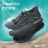 imageSEEKWAY Water Shoes Men Women Adult QuickDry Aqua Sock Barefoot for Beach Swim River Pool Lake Hiking Kayaking Surfing1f415 Dark Grey 35