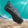 imageSEEKWAY Water Shoes Men Women Adult QuickDry Aqua Sock Barefoot for Beach Swim River Pool Lake Hiking Kayaking Surfing1f415 Dark Grey 35