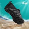 imageSEEKWAY Water Shoes Men Women Adult QuickDry Aqua Sock Barefoot for Beach Swim River Pool Lake Hiking Kayaking Surfing1g455 Gradient Dark Grey