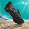 imageSEEKWAY Water Shoes Men Women Adult QuickDry Aqua Sock Barefoot for Beach Swim River Pool Lake Hiking Kayaking Surfing3a405 Blackgreen