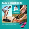 imageSEEKWAY Water Shoes Men Women Adult QuickDry Aqua Sock Barefoot for Beach Swim River Pool Lake Hiking Kayaking Surfing3f410 Rose Red