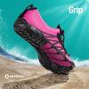 imageSEEKWAY Water Shoes Men Women Adult QuickDry Aqua Sock Barefoot for Beach Swim River Pool Lake Hiking Kayaking Surfing3f410 Rose Red