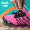 imageSEEKWAY Water Shoes Men Women Adult QuickDry Aqua Sock Barefoot for Beach Swim River Pool Lake Hiking Kayaking Surfing3f410 Rose Red