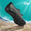 imageSEEKWAY Water Shoes Men Women Adult QuickDry Aqua Sock Barefoot for Beach Swim River Pool Lake Hiking Kayaking Surfing3kab002 Dark Gray
