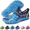 imageSEEKWAY Barefoot Water Shoes for Kids  Wide Toe Box and QuickDry Sand Shoes Toddler for Hiking Swim Beach Pool Kayak Sport Accessories Camping Essentials MustHaves for Boys Girls Sizes1anavy Blue