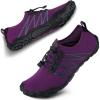 imageSEEKWAY Water Shoes Men Women Adult QuickDry Aqua Sock Barefoot for Beach Swim River Pool Lake Hiking Kayaking Surfing3e408 Purple
