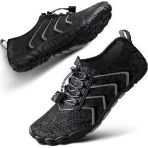 imageSEEKWAY Water Shoes Men Women Adult QuickDry Aqua Sock Barefoot for Beach Swim River Pool Lake Hiking Kayaking Surfing1o506 Black