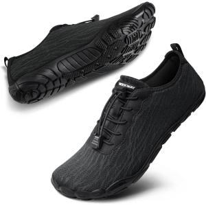 imageSEEKWAY Water Shoes Men Women Adult QuickDry Aqua Sock Barefoot for Beach Swim River Pool Lake Hiking Kayaking Surfing2dab001 Black