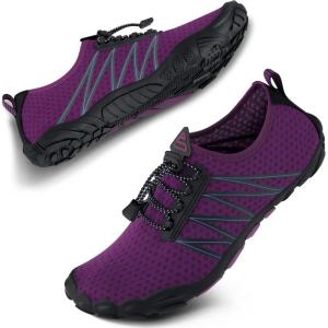 imageSEEKWAY Water Shoes Men Women Adult QuickDry Aqua Sock Barefoot for Beach Swim River Pool Lake Hiking Kayaking Surfing3e408 Purple