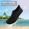 imageSEEKWAY Water Shoes Barefoot Aqua Socks QuickDry Non Slip Shoes for Beach Swim Pool River Boating Surf Women Men SK0021astripe Black2
