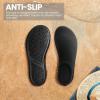 imageSEEKWAY Water Shoes Barefoot Aqua Socks QuickDry Non Slip Shoes for Beach Swim Pool River Boating Surf Women Men SK0021astripe Black2