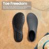 imageSEEKWAY Water Shoes Barefoot Aqua Socks QuickDry Non Slip Shoes for Beach Swim Pool River Boating Surf Women Men SK0021bstripe Grey2