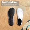 imageSEEKWAY Water Shoes Barefoot Aqua Socks QuickDry Non Slip Shoes for Beach Swim Pool River Boating Surf Women Men SK0021dstripe White2