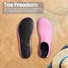 imageSEEKWAY Water Shoes Barefoot Aqua Socks QuickDry Non Slip Shoes for Beach Swim Pool River Boating Surf Women Men SK0021estripe Pink2