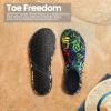 imageSEEKWAY Water Shoes Barefoot Aqua Socks QuickDry Non Slip Shoes for Beach Swim Pool River Boating Surf Women Men SK0022b1352 Love Rainbow