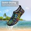 imageSEEKWAY Water Shoes Barefoot Aqua Socks QuickDry Non Slip Shoes for Beach Swim Pool River Boating Surf Women Men SK0022b1352 Love Rainbow