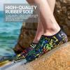 imageSEEKWAY Water Shoes Barefoot Aqua Socks QuickDry Non Slip Shoes for Beach Swim Pool River Boating Surf Women Men SK0022b1352 Love Rainbow