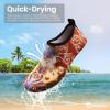 imageSEEKWAY Water Shoes Barefoot Aqua Socks QuickDry Non Slip Shoes for Beach Swim Pool River Boating Surf Women Men SK0022d1414 Paisley