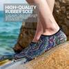 imageSEEKWAY Water Shoes Barefoot Aqua Socks QuickDry Non Slip Shoes for Beach Swim Pool River Boating Surf Women Men SK0022g1219 Floral Glass