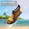 imageSEEKWAY Water Shoes Barefoot Aqua Socks QuickDry Non Slip Shoes for Beach Swim Pool River Boating Surf Women Men SK0022g1491 Paisley