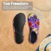 imageSEEKWAY Water Shoes Barefoot Aqua Socks QuickDry Non Slip Shoes for Beach Swim Pool River Boating Surf Women Men SK0022j1484 Floral