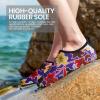 imageSEEKWAY Water Shoes Barefoot Aqua Socks QuickDry Non Slip Shoes for Beach Swim Pool River Boating Surf Women Men SK0022j1484 Floral