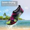 imageSEEKWAY Water Shoes Barefoot Aqua Socks QuickDry Non Slip Shoes for Beach Swim Pool River Boating Surf Women Men SK0022k1563 Floral