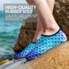 imageSEEKWAY Water Shoes Barefoot Aqua Socks QuickDry Non Slip Shoes for Beach Swim Pool River Boating Surf Women Men SK0022m1083 Mermaid Scale