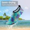 imageSEEKWAY Water Shoes Barefoot Aqua Socks QuickDry Non Slip Shoes for Beach Swim Pool River Boating Surf Women Men SK0022n1012 Fern Leaf