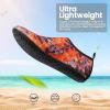 imageSEEKWAY Water Shoes Barefoot Aqua Socks QuickDry Non Slip Shoes for Beach Swim Pool River Boating Surf Women Men SK0022o1011 Fern Leaf