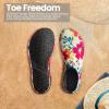 imageSEEKWAY Water Shoes Barefoot Aqua Socks QuickDry Non Slip Shoes for Beach Swim Pool River Boating Surf Women Men SK0022p1363 Floral