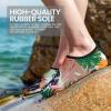 imageSEEKWAY Water Shoes Barefoot Aqua Socks QuickDry Non Slip Shoes for Beach Swim Pool River Boating Surf Women Men SK0022y1541 Floral