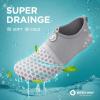 imageSEEKWAY Water Shoes QuickDry Aqua Socks Barefoot Slipon for Beach Pool Swim River Yoga Lake Surf Women Men SK0011bsplice Grayish
